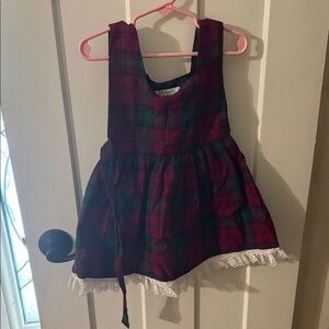 Plaid Kids Formal Dress